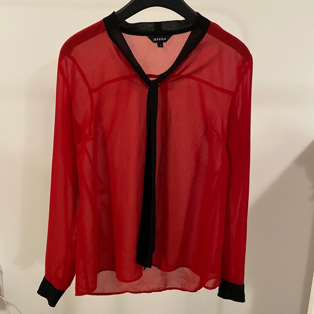 Red dress shirt